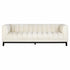 White Chenille 3 Seater Sofa
